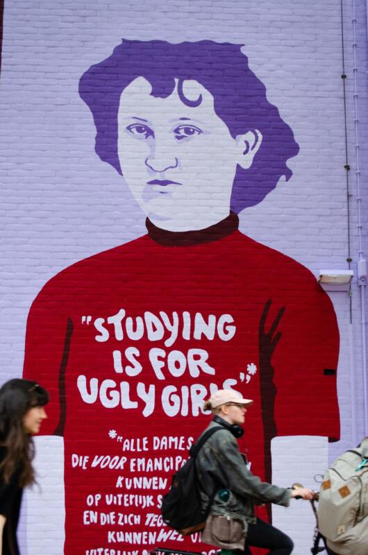 VAAF Aletta Jacobs väggmålning, VAAF Aletta Jacobs Mural