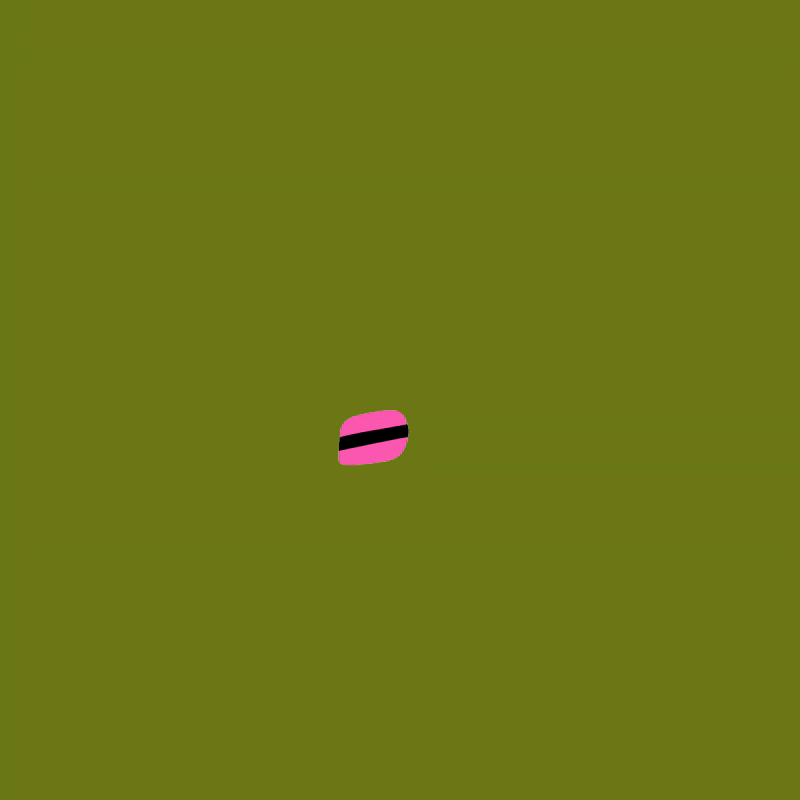 Animation av tårta med ljus, present, partyhatt och ballong