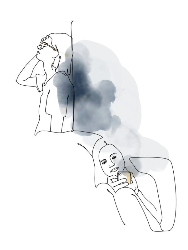 Illustration av stress och trauma