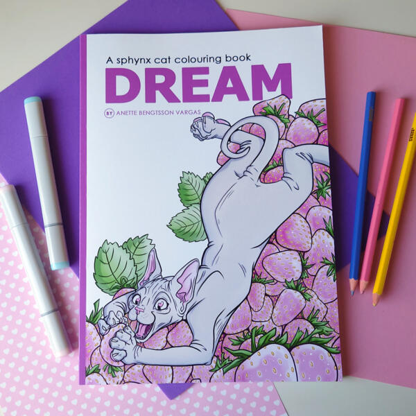 målarbok, sphynxkatter, sphynx cats, cats, colouring book