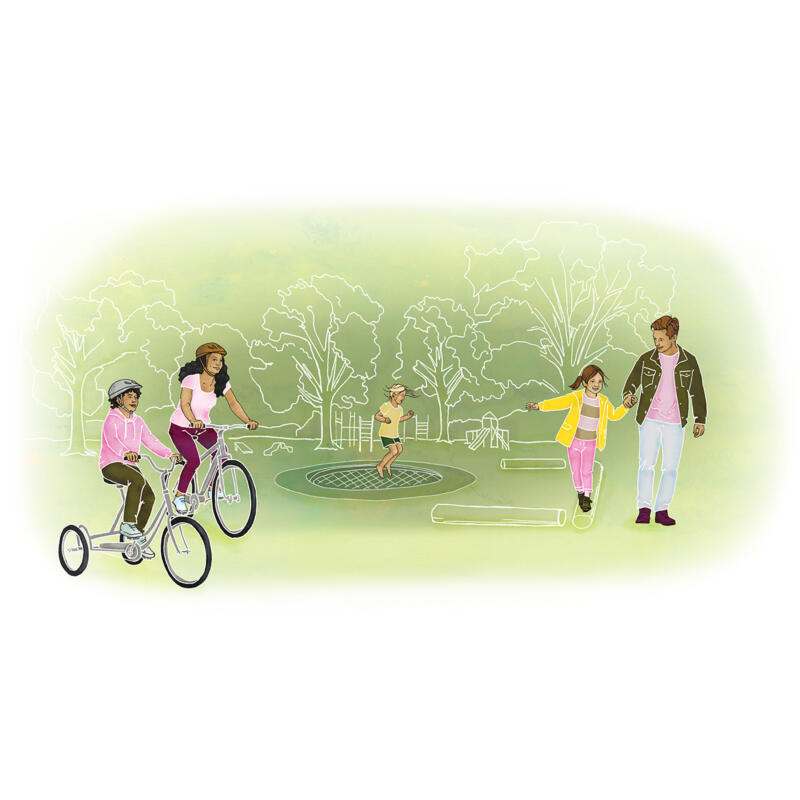 Illustration of Physical activity and motor skills for children and adolescents in outdoor settings