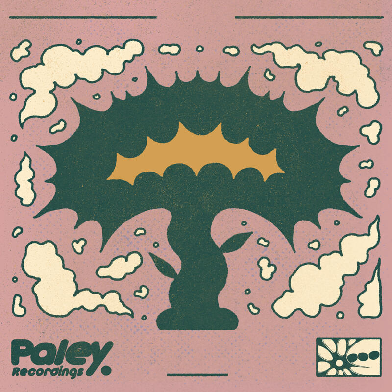 Omslag till EP:n Neurotap av Karl F Eugen med illustration och design av Skinny Gonzales för Paley Recordings.