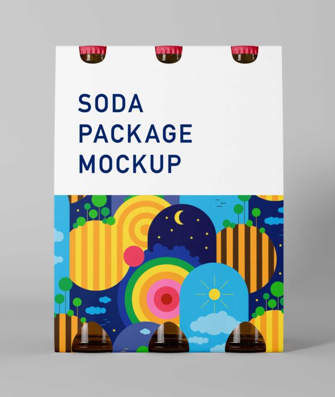 soda package mockup