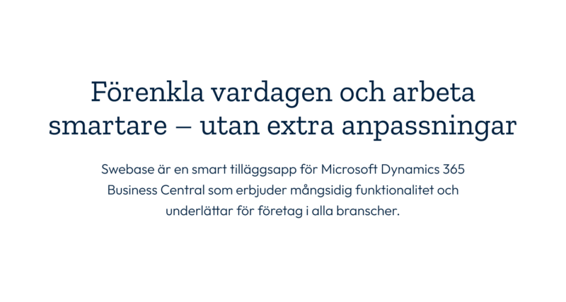 Typografiskt exempel ur Programekonomis visuella identitet med rubrik och brödtext.