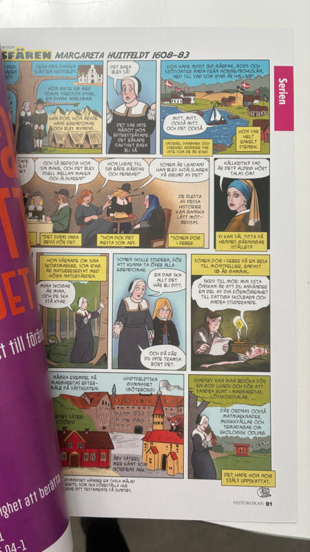 Seriesida i tidning.