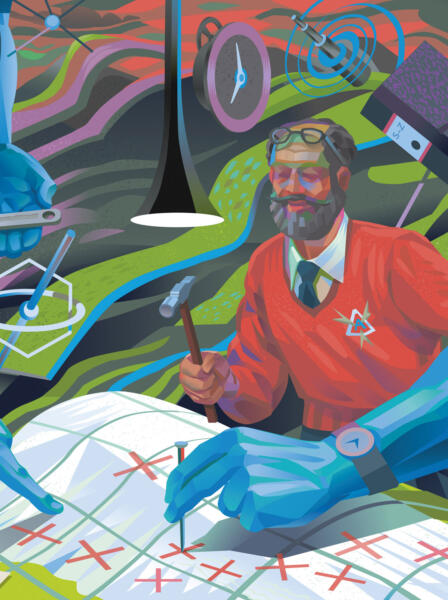 Detail of the vector illustration by Nils-Petter Ekwall