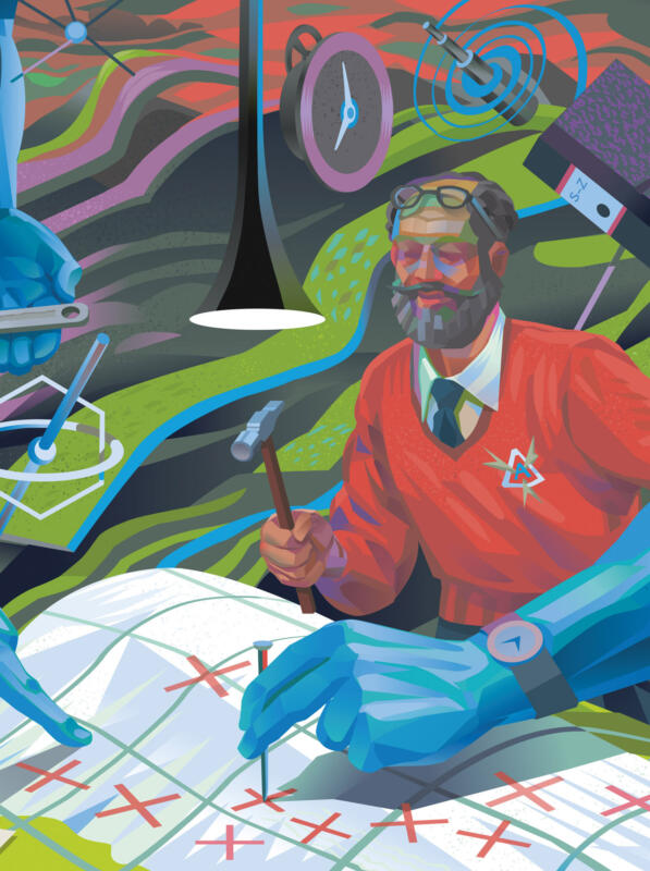 Detail of the vector illustration by Nils-Petter Ekwall